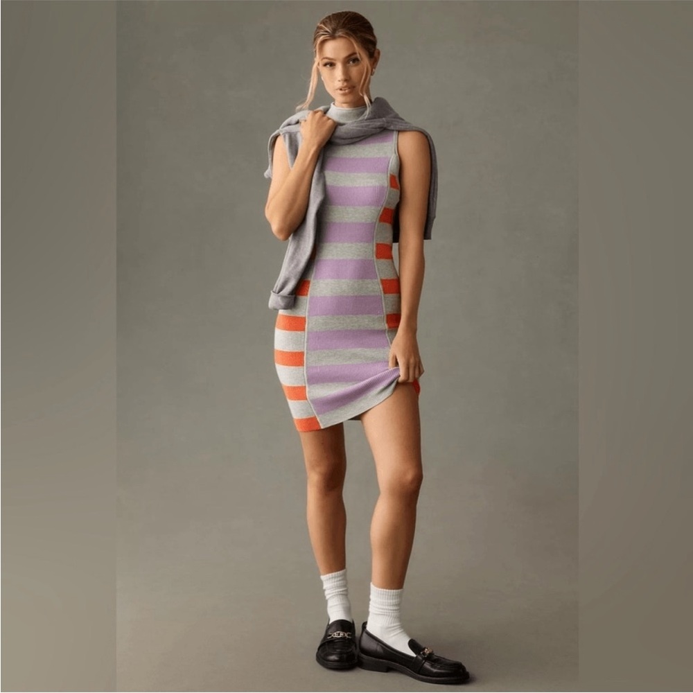 Daily Practice by Anthropologie Sleeveless Mock-Neck Sweater Dress Medium $119